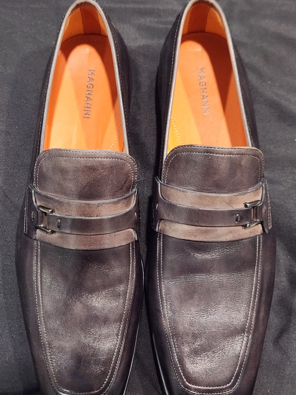 Magnanni Men's Classic Loafers in Dark Brown